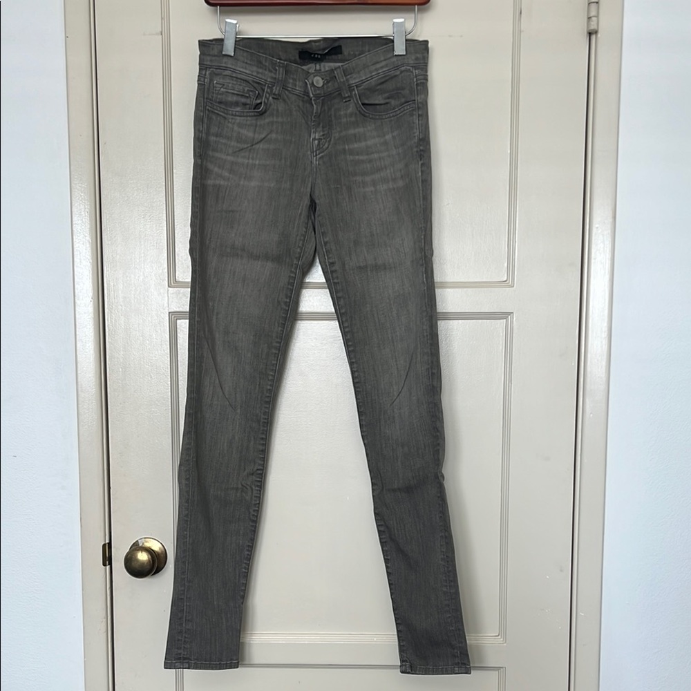 J Brand Gray Skinny Jeans, KINGDOM, size 26